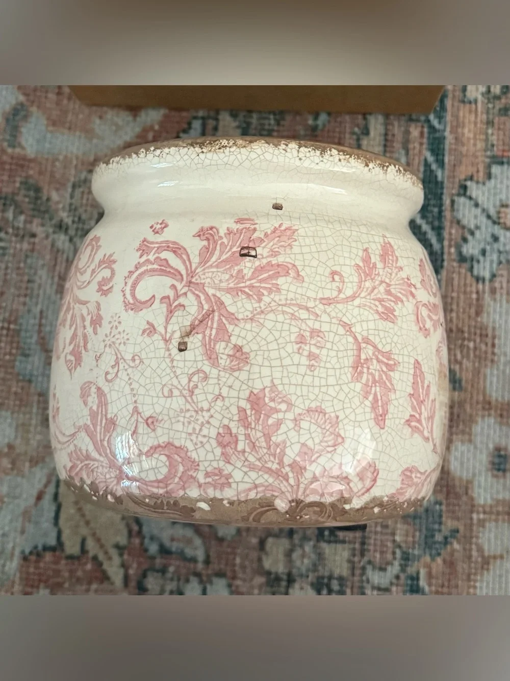 Vintage Planter Large Ceramic Plants Pot Pink
